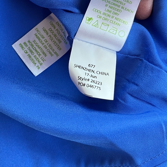 Lilly Pulitzer Blue Lace Fitted Dress Size 2 - Picture 8 of 9